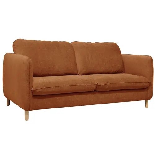 meuble deco ecoresponsable sejour Canapé tissu convertible ocre orangé fabrication locale