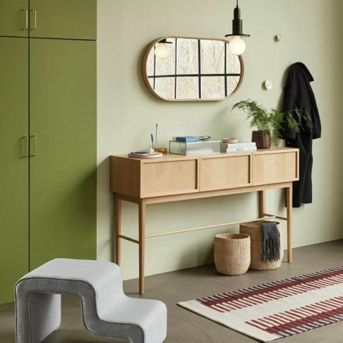 ou trouver console design Table console en chêne naturel 