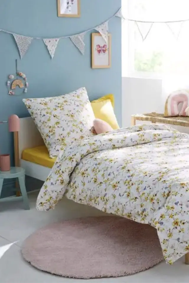parure de lit enfant made in france Housse de couette Papillons
