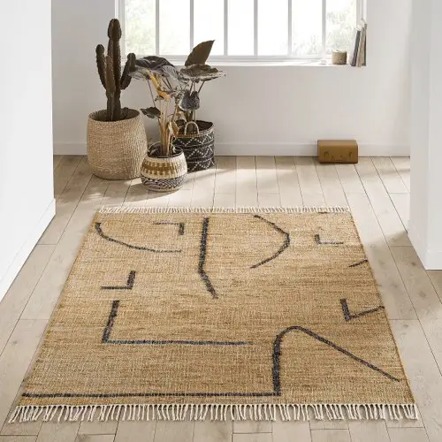 soldes decoration hiver la redoute Tapis kilim couleur naturelle