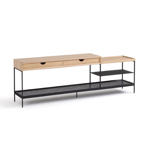 Console basse XL chêne soldes decoration hiver la redoute 