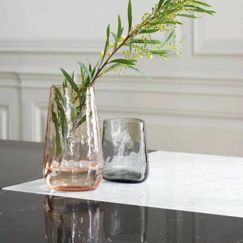soldes hiver design the cool republic Vase en verre rose 26 cm SC68 Collect 