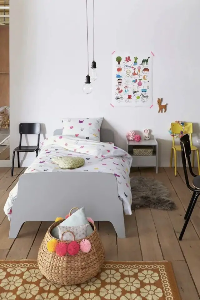 chambre enfant soldes la redoute Lit style rétro vintage, 1 personne