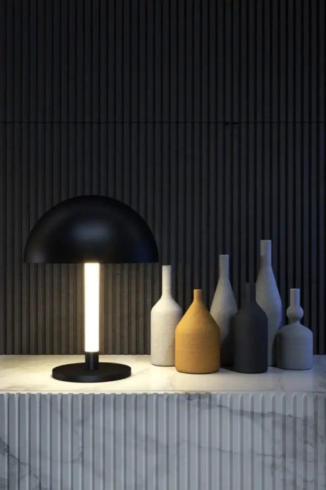 luminaire deco fabrique en europe lampe à poser design noir chic moderne slow living