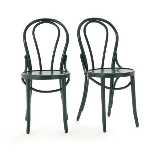 meuble soldes salle a manger la redoute Lot de 2 chaises style bistrot