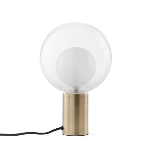 ou trouver luminaire en verre Lampe laiton et verre globe rondeur élégant simple