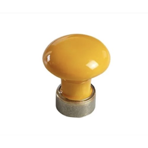 relooking meuble boutons poignees pas cher Bouton de meuble porcelaine, orange MERIGOUS H.30 x l.30 x P.32 mm