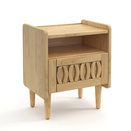 soldes chambre adulte mobilier la redoute Chevet vintage en bois 1 tiroir