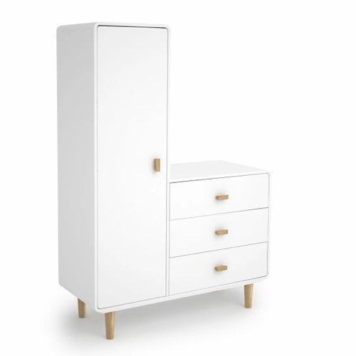 soldes mobilier enfant la redoute Armoirette enfant blanc rangement