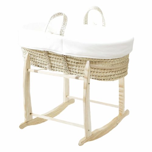 chambre bebe garcon maisons du monde Couffin avec Support Bois - Habillage Nuage en Coton Bio