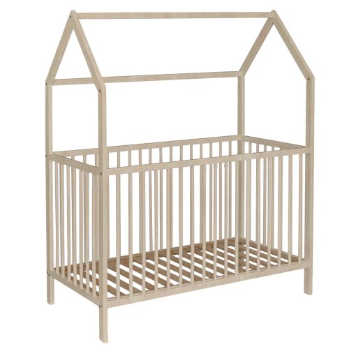 chambre bebe garcon maisons du monde Lit bébé cabane évolutif en bois massif 60x120