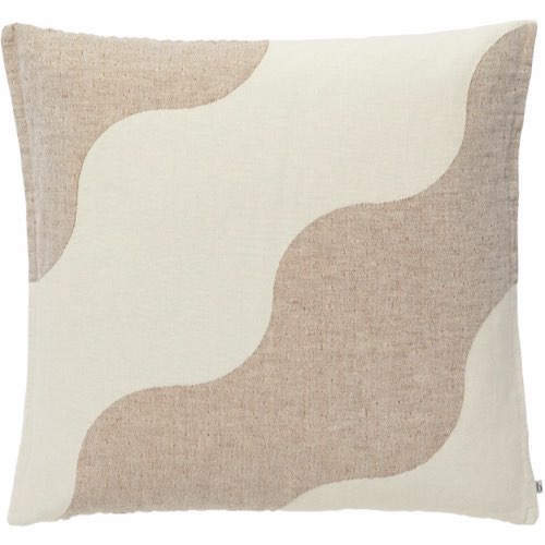 coussin salon moderne chic Housse de coussin brune caramel en coton 50 x 50 cm Tide - Broste Copenhagen