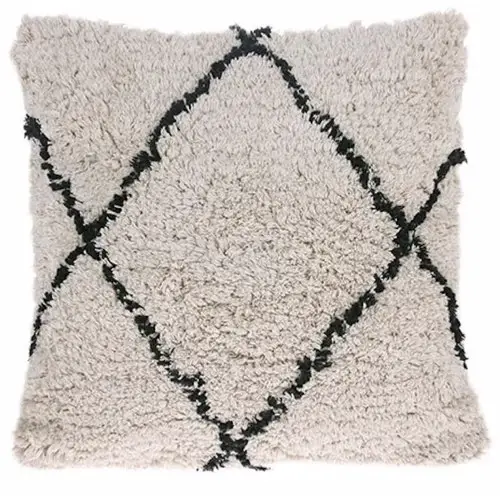 coussin salon moderne chic Coussin carré en coton 50 x 50 cm Diamond - HKliving