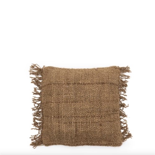 coussin salon moderne chic Housse de coussin 40 x 40 cm brun Oh My Gee - Bazar Bizar naturel