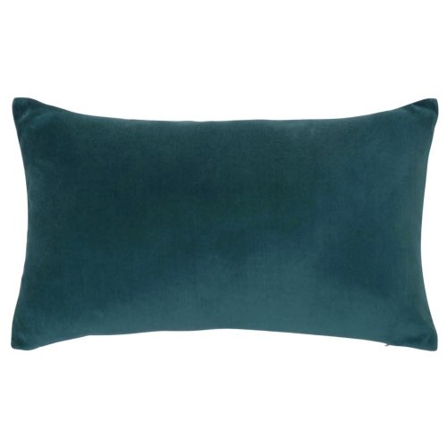 deco canape coussin maisons du monde Coussin en velours bleu canard 30x50