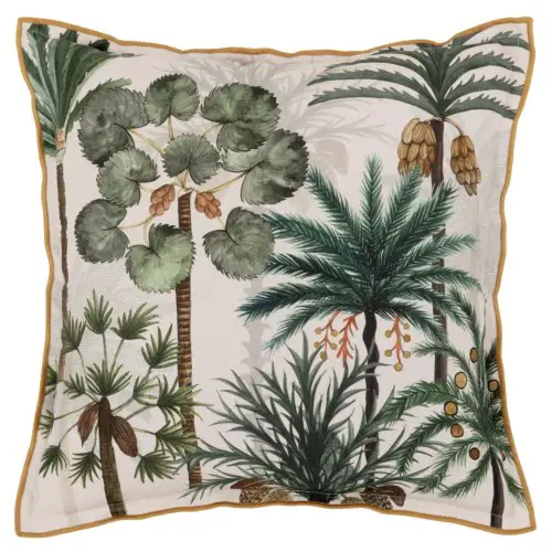 deco canape coussin maisons du monde Housse de coussin en coton imprimé tropical multicolore 40x40