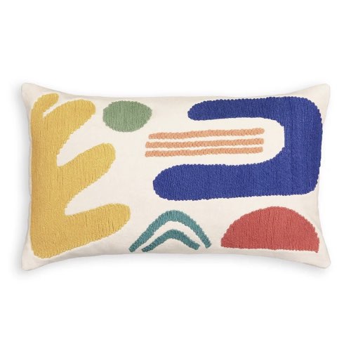 deco canape moderne la redoute Housse de coussin rectangulaire multicolore