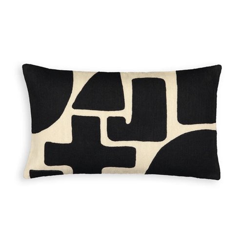 deco canape moderne la redoute Housse de coussin brodée en lin