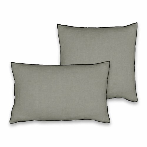 deco canape moderne la redoute Housse de coussin pur lin lavé