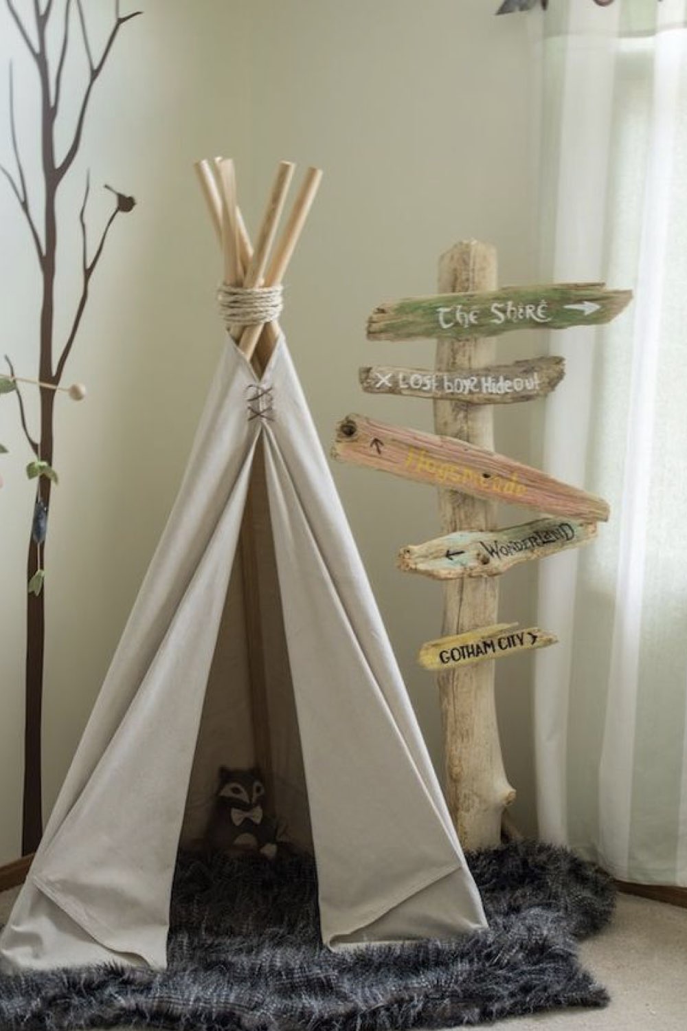 deco chambre bebe garcon moderne tipi en tissus coin jeu voyage déco découverte