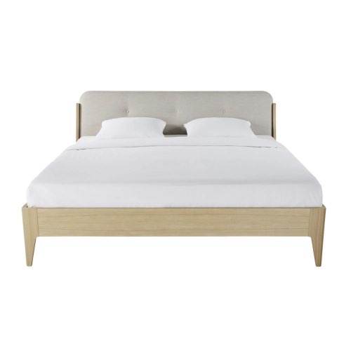 deco chambre reussie maisons du monde Lit double beige