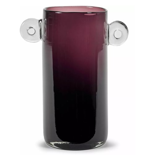 deco design couleur prune Vase en verre violet Wind & Fire - Serax