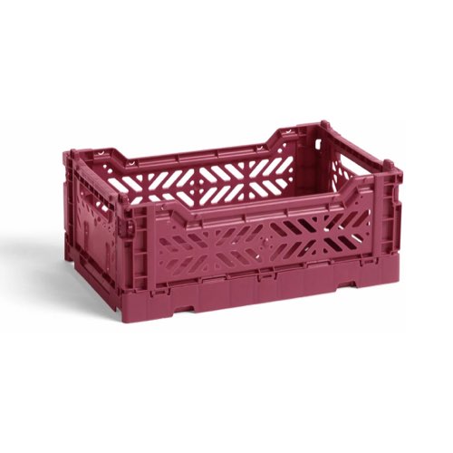 deco design couleur prune Cagette prune S Colour Crate - HAY