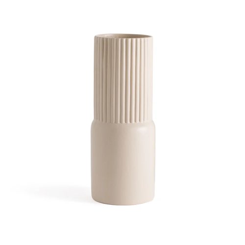 deco fleur tendance objet pas cher Vase céramique grand modèle tendance beige
