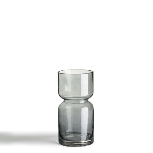 deco moderne tendance verre vase Vase en verre fumé H22cm