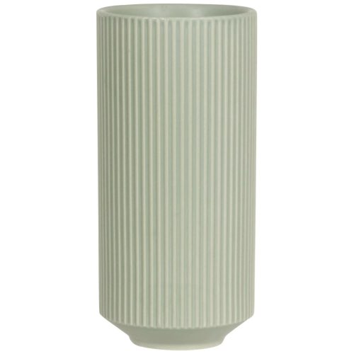 joli vase a offrir maisons du monde Vase en porcelaine striée grise H23