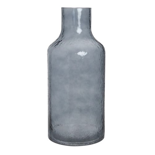 joli vase a offrir maisons du monde Vase en verre teinté bleu H40