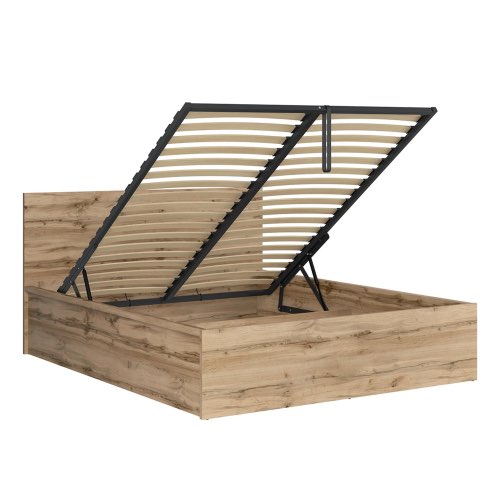 lit avec rangement maisons du monde Lit coffre 160x200 sommier inclus naturel