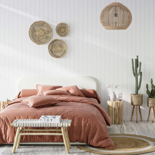 lit avec rangement maisons du monde Lit double avec coffre 160x200 cm en tissu beige