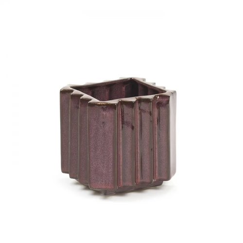 meuble deco couleur prune la redoute Pot de Fleurs Carré Small