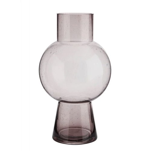 meuble deco couleur prune la redoute Vase verre soufflé bullé