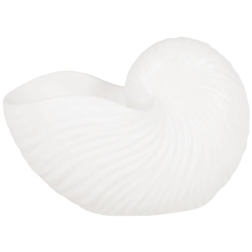 objets deco bord de mer maisons du monde Statuette coquillage en céramique blanche H17