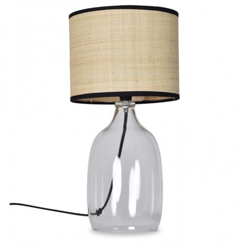 objets deco bord de mer maisons du monde Lampe en verre transparent 20cm