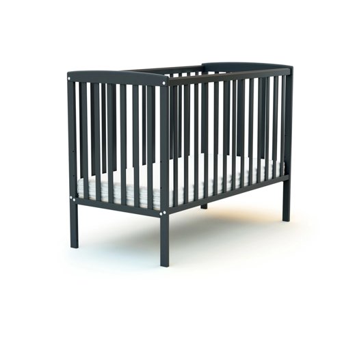 ou acheter lit bebe deco moderne pas cher Lit bébé 60x120 réhaussé gris graphite