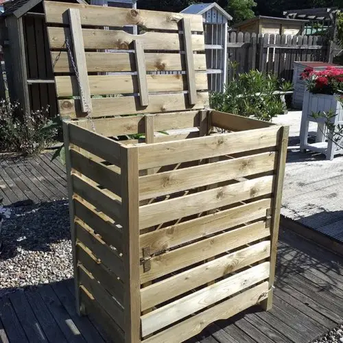 ou trouver bac compost petit jardin Composteur Colorado petit modèle - 360 L en bois