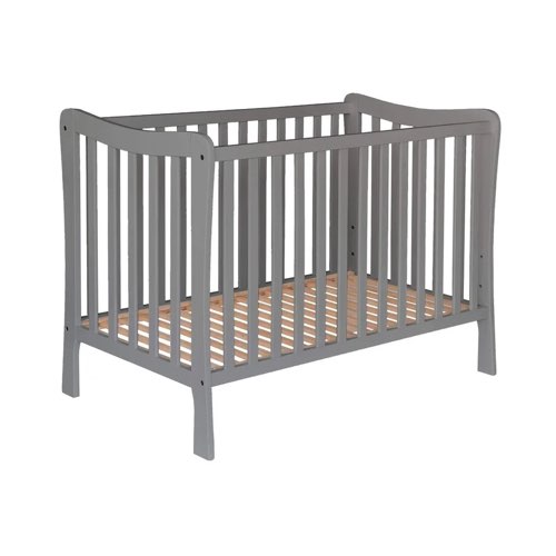 ou trouver lit bebe deco pas cher Lit en bois réglable en hauteur gris anthracite