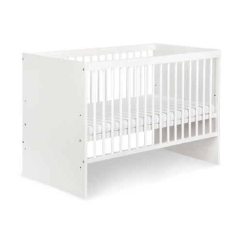 ou trouver lit bebe neutre pas cher Lit bébé carolina 1 60x120 blanc simple petit budget