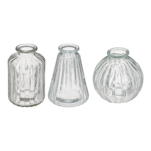 ou trouver soliflore pas cher Lot De 3 Soliflores Lour H11 en verre transparent