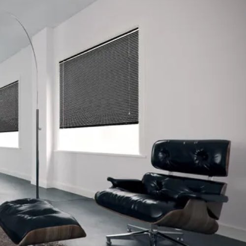 ou trouver store interieur fenetre deco Store vénitien aluminium 25 mm, 320 noir mat, l.100 x H.250 cm
