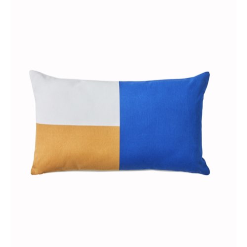 salon deco canape coussin pas cher Housse de coussin colorblock, collection Ninole - lot de 2