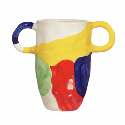 vase deco au quotidien Petit vase en céramique art abstrait - Sass & Belle