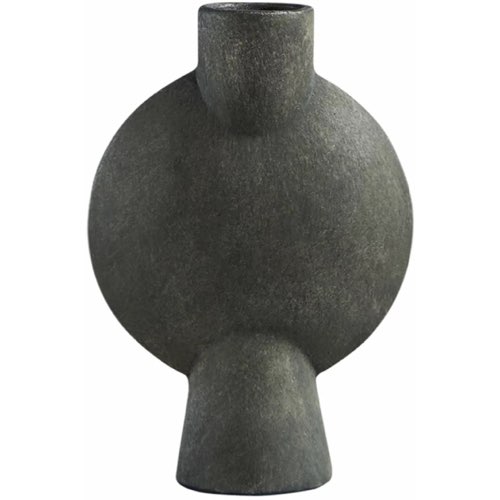 vase design naturel herbe pampa Vase sphérique gris foncé 19 cm Bulb - 101 Copenhagen