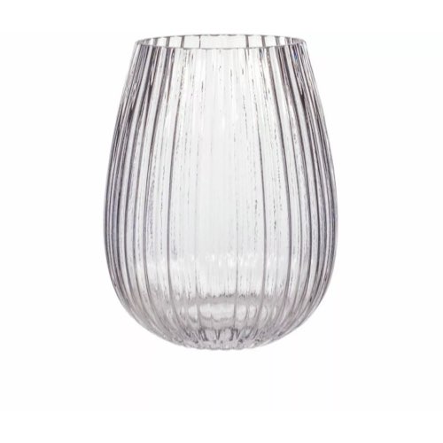 vase en verre design moderne Vase en verre transparent 23 cm - Sass & Belle