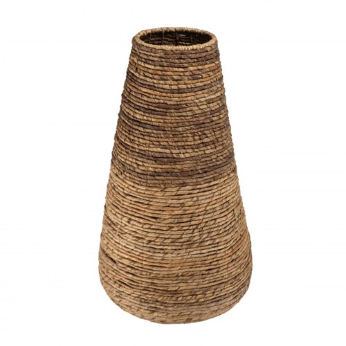 vase fleurs sechees herbe pampa Cache pot grand modèle en tissage d'abaca naturel