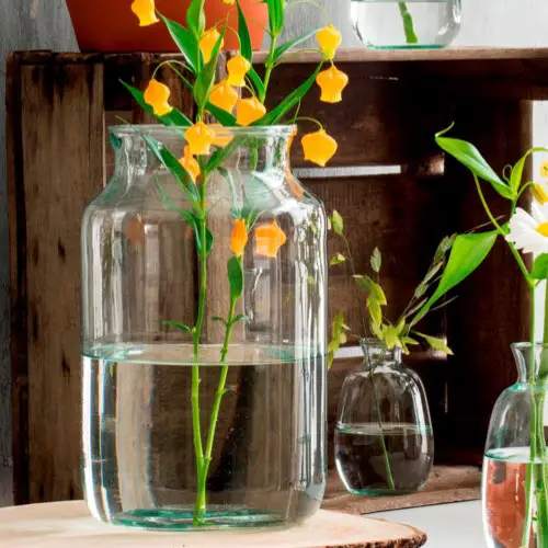 vase moderne en verre maisons du monde Vase en verre recyclé H40