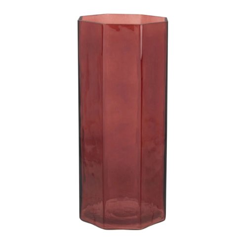 vase moderne en verre maisons du monde Vase en verre rose H23